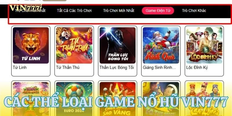 Các thể loại game slot nổi bật mà bạn không thể bỏ lỡ