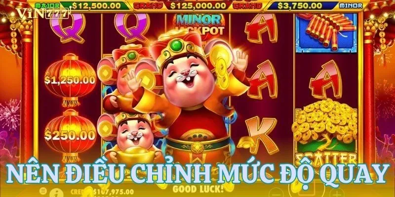 Điều chỉnh tốc độ để chơi slot